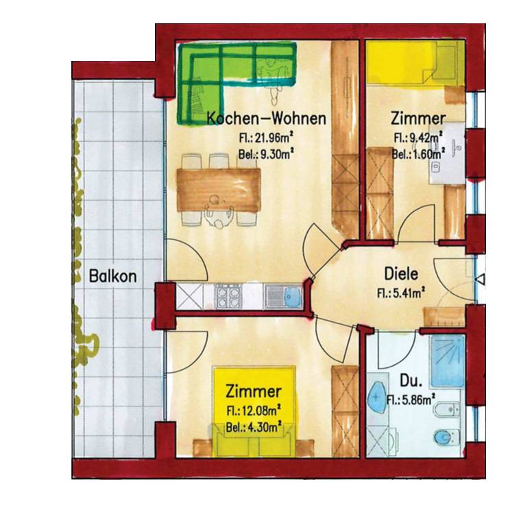 Trilocale a Falzes – Pfalzen PF1080-48, 39030 Falzes - Pfalzen, Appartamento